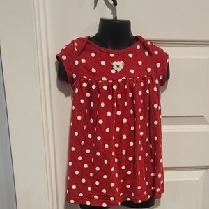 Carter's Red Baby Outfit 24 Months Polka Dot Dress